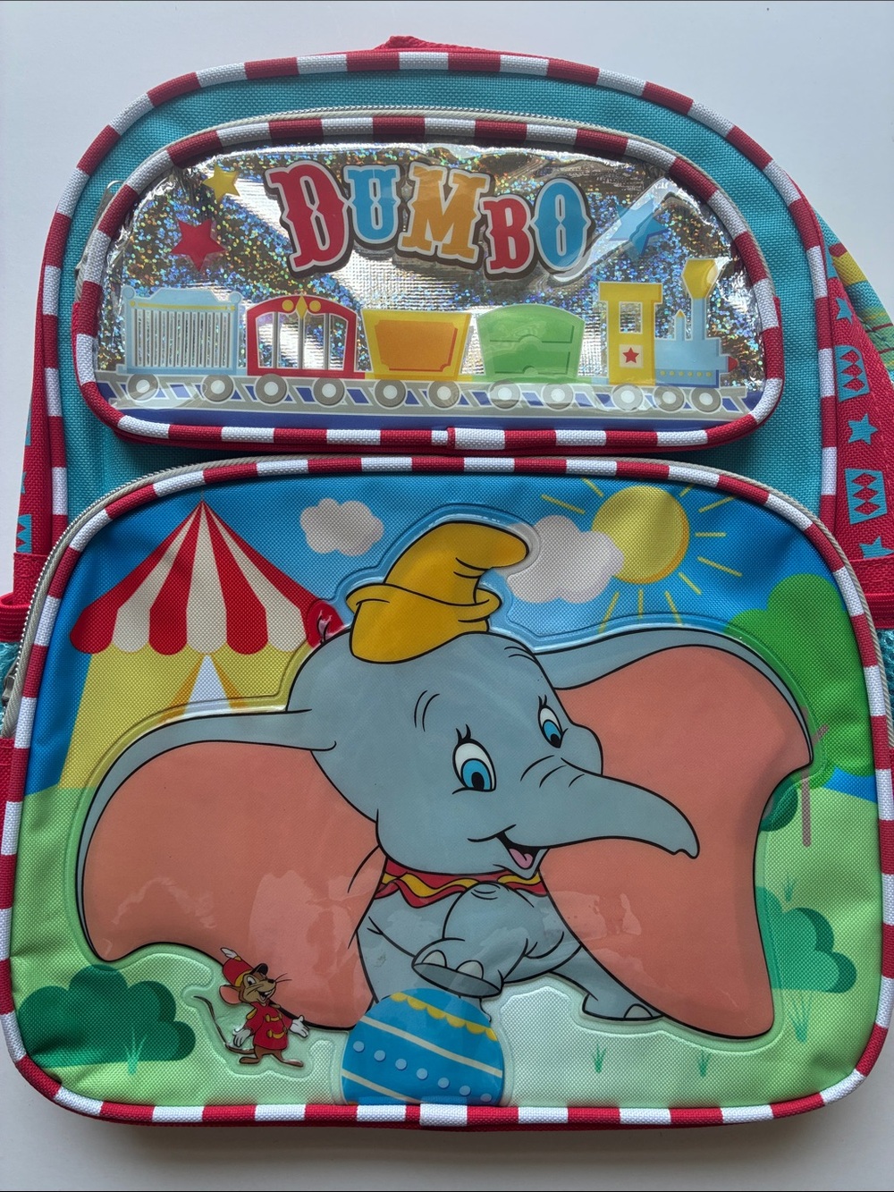 Disney Dumbo Kids 12" Backpack - Colorful Circus Design